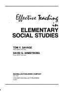 Tapa de Effective teaching in elementary social studies