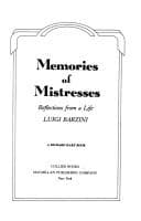 Tapa de Memories of mistresses