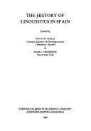 Tapa de The History of linguistics in Spain
