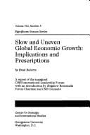 Tapa de Slow and uneven global economic growth