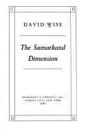 Tapa de The Samarkand dimension