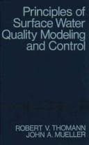 Tapa de Principles of surface water quality modeling and control