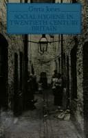 Tapa de Social hygiene in twentieth century Britain
