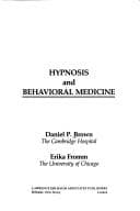 Tapa de Hypnosis and behavioral medicine