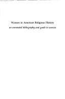 Tapa de Women in American religious history