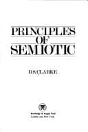 Tapa de Principles of semiotic