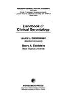 Tapa de Handbook of clinical gerontology