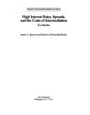 Tapa de High interest rates, spreads, and the costs of intermediation