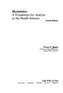 Tapa de Biostatistics, a foundation for analysis in the health sciences