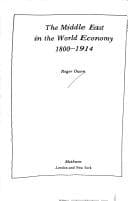 Tapa de The Middle East in the world economy, 1800-1914