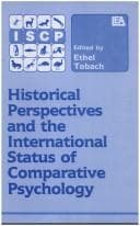 Tapa de Historical perspectives and the international status of comparative psychology