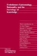 Tapa de Evolutionary epistemology, rationality, and the sociology of knowledge