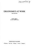 Tapa de Ergonomics at work