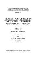 Tapa de Perception of self in emotional disorder and psychotherapy