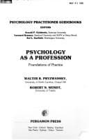Tapa de Psychology as a profession