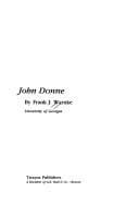 Tapa de John Donne