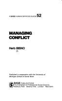 Tapa de Managing human services personnel