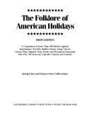 Tapa de The Folklore of American holidays