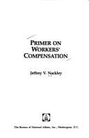 Tapa de Primer on workers' compensation