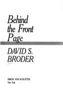 Tapa de Behind the Front Page