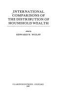 Tapa de International comparisons of the distribution of household wealth