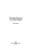 Tapa de The Italian presence in colonial Virginia