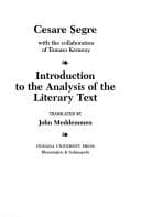 Tapa de Introduction to the analysis of the literary text