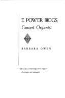 Tapa de E. Power Biggs, concert organist