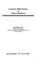 Tapa de Common abbreviations in clinical medicine