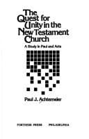 Tapa de The quest for unity in the New Testament church