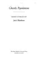 Tapa de Ghostly populations