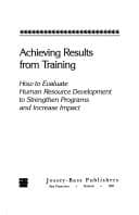 Tapa de Achieving results from training