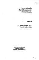 Tapa de Innovations in rural community mental health