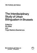 Tapa de The Interdisciplinary study of urban bilingualism in Brussels