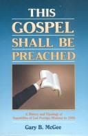Tapa de This Gospel Shall Be Preached