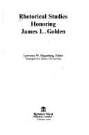 Tapa de Rhetorical studies honoring James L. Golden