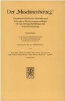 Tapa de Der "Maschinenbeitrag"