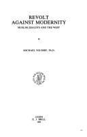 Tapa de Revolt against modernity