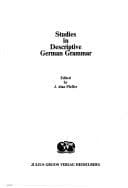 Tapa de Studies in descriptive German grammar