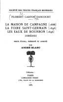 Tapa de La fête de village (1700) ; Le vert-galant (1714) ; Le prix de l'arquebuse (1717)