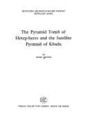 Tapa de The pyramid tomb of Hetep-heres and the satellite pyramid of Khufu