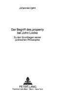 Tapa de Der Begriff des property bei John Locke