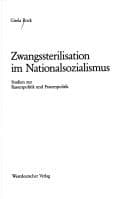 Tapa de Zwangssterilisation im Nationalsozialismus