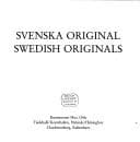 Tapa de Svenska original