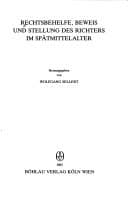 Tapa de Rechtsbehelfe, Beweis und Stellung des Richters im Spätmittelalter