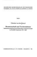 Tapa de Beamtenschaft und Territorialstaat