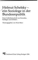 Tapa de Helmut Schelsky - ein Soziologe in der Bundesrepublik