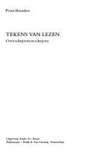Tapa de Tekens van lezen