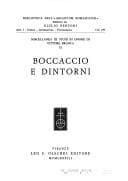 Tapa de Miscellanea di studi in onore di Vittore Branca