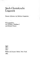 Tapa de Nach-Chomskysche Linguistik